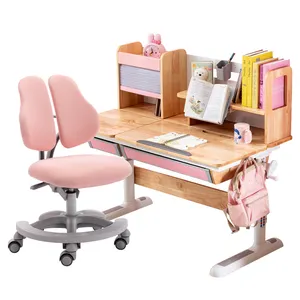 Altura Ajustável Kids Reading Desk Home Furniture Madeira Ergonômico Crianças Kindergarten Study Table para Adolescentes