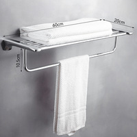 Ensemble d'accessoires de salle de bain en acier inoxydable SUS304 robuste, kit de quincaillerie mural moderne pour projets hôteliers commerciaux
