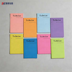 Paquete de 8 Blocs de Notas Adhesivas para Listas de Tareas, 8 Colores Brillantes, 50 Hojas por Bloc, Blocs de Notas Coloridos - Product Image 1
