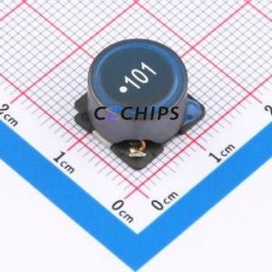 ตัวเหนี่ยวนำไฟฟ้าแบบ SMD รุ่น SMDRS1275-101N ขนาด 12.5x12.5 มม. ( ค่าความเหนี่ยวนำ: 100uH ) ( ความแม่นยำ: 30% กระแสไฟฟ้าที่กำหนด: 1.9A ) - Product Image 1