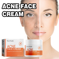 Crème Visage à l'Acide Salicylique West Month, Blanchissante, Anti-Rides, Réparatrice, Hydratante, Livraison Rapide, Soin de la Peau