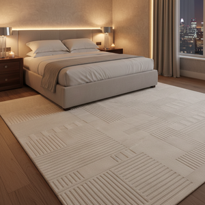 Tappeto Moderno di Alta Qualità, <span class=keywords><strong>Antiscivolo</strong></span>, a Pelo Medio, Realizzato a Mano in Acrilico Grigio, Grande Tappeto per Soggiorno - Product Image 2