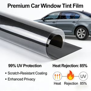 Película de Tinte para Ventanas de Auto con Aislamiento Térmico, Protección UV del 99%, Aislamiento Solar del 5%-75% VLT, Color Primario, Superventas - Product Image 6