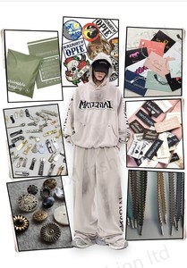 Custom Men's Cotton <strong>Tracksuit</strong> Set Breathable Screen Print Sweat Pants and Hoodie for Autumn Jogging - Product Image 3