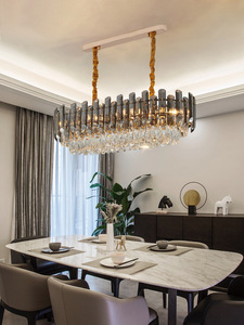 Lampadari Moderni di Lusso in Cristallo K9 e Oro con Luci a Led, Lampade a Sospensione da Soffitto per Sala da Pranzo e Camera da Letto in Stile <span class=keywords><strong>Rustico</strong></span> - Product Image 1