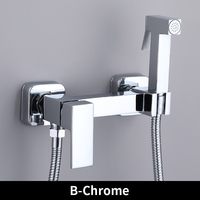 Robinet mitigeur de douche de lavabo chromé robinet mitigeur d'eau chaude et froide robinet de douche de Bidet