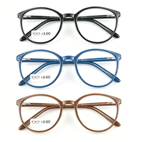 Lunettes de lecture FD-20256 TR90 unisexes, ultralégères, anti-lumière bleue, monture ronde rétro, pour presbytie, pour hommes et femmes