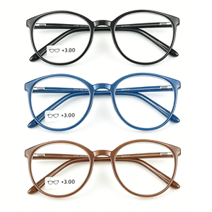 Gafas <span class=keywords><strong>de</strong></span> Lectura FD-20256 TR90 Unisex Ultraligeras con Protección Anti Luz Azul, Montura Redonda Retro, Lentes para Presbicia para Hombres y Mujeres - Product Image 1