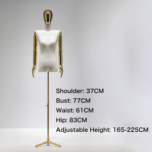 <span class=keywords><strong>Mannequin</strong></span> de <span class=keywords><strong>couture</strong></span> femme demi-corps en mousse et tissu, réglable, pour présentation de vêtements, prix abordable - Product Image 4