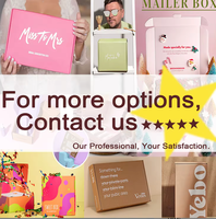Emballage personnalisé en carton ondulé pour l'expédition postale de produits de petites entreprises et de commandes alimentaires