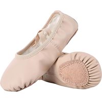 Chaussons de danse souples Dynadans, ballerines plates en PU pour tout-petits, jeunes enfants, femmes et unisexe, doublure en coton, fabriqués aux États-Unis, flexibles