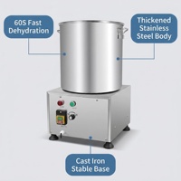 Industriële graanzuiveringsmachine van roestvrij staal, centrifuge, grote commerciële groente- en voedseldroger