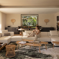 Desain Interior Vila Mewah Modern Kustomisasi Seluruh Rumah Kabinet Dapur Buatan Khusus Lemari Pakaian Meja Rias Kamar Mandi