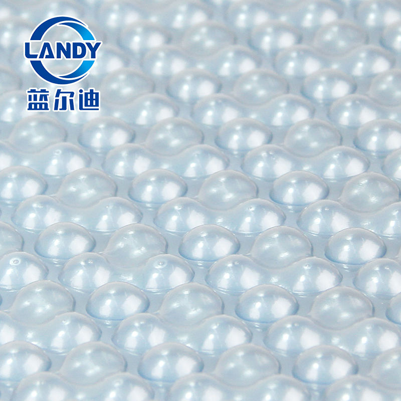Gray+blue Bubble Pool Cover