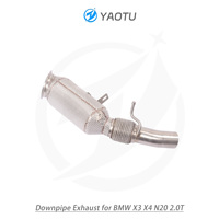 Downpipe YT untuk BMW X3/X4 N20 2.0T dengan Selubung Insulasi Panas Katalis 200-Molibdenum