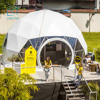 Dôme géodésique robuste Glamping Yourte Igloo Grande tente de camping de luxe à vendre