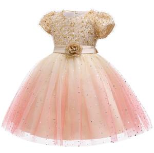 Ventes en gros de robes de princesse étoilées pour enfants, robes de soirée à paillettes, robes de fantaisie pour filles - Product Image 6