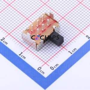 SK-22F18-G050 Slide Switch Through hole Component (THT) Switch Double Pole Double Throw Rectangle Pin Header PC Pin 13.4mm - Product Image 1