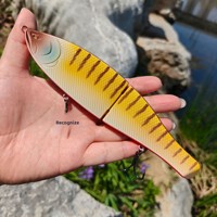 Leurre flottant en plastique de 18 cm pour double pêche, appât synthétique, hameçons triples en acier à haute teneur en carbone, pour la pêche en eau salée