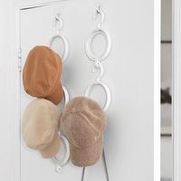 Porte-chapeau circulaire créatif simple, décoratif, à accrocher derrière la porte, crochets de rangement en plastique pour écharpes, manteaux et chapeaux