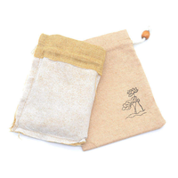 Sac en toile de jute avec cordon de serrage, taille et couleur personnalisées, logo pour l'organisation de bijoux, rangement de lavande, vente en gros