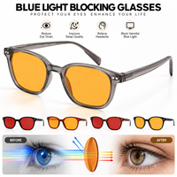 Lunettes d'ordinateur à verres ambrés, anti-lumière bleue, pour le jeu, la lecture, le travail, la conduite, l'extérieur, personnalisables OEM