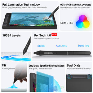 Huion Tableta gráfica de dibujo digital portátil de 13 pulgadas con 16384 niveles de presión con pantalla <span class=keywords><strong>Kamvas</strong></span> 13 Gen3 - Product Image 2