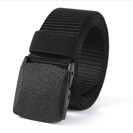 Outdoor 600D Nylon Leather Belt Men Outdoor Hunting Tactical Belt Plastic Buckle Anti-Allergy Woven Belt