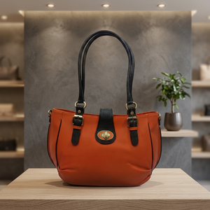 Bolso de Mano para Mujer BS INTERNATIONAL, de Cuero Genuino, con Cierre de Cremallera, Impermeable, Duradero, con Capacidad de 3L+, Dos Compartimentos, Gran Venta - Product Image 3