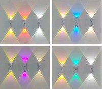 Lampe murale LED intelligente à détecteur de présence humaine, auto-adhésive, à chargement magnétique, double œil-de-chat, à intensité variable, design moderne