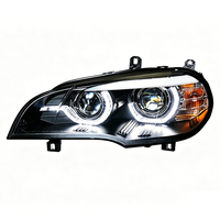Phares LED X5 de haute qualité 2007-2013 E70 avec feux de jour laser, phares de voiture modifiés, état neuf, éclairage avant