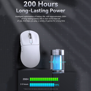 Tấn Công Cá Mập X3 Chuột Trọng Lượng Nhẹ Paw3395 Thích Hợp Cho Máy Tính Xách Tay Văn Phòng Máy Tính E-Trò Chơi Thể Thao Ba Chế Độ Chuột Không Dây - Product Image 6