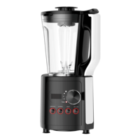 3 programmes automatiques : Smooth, Chunky, Heat, pour un mixage intensif |   Mixeur de table multifonctionnel à commande par bouton à 4 vitesses, puissance élevée