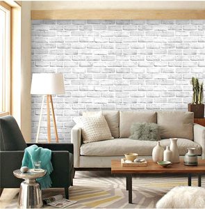 Backsplash Stick and Peel en relieve <span class=keywords><strong>papel</strong></span> tapiz de <span class=keywords><strong>ladrillo</strong></span> <span class=keywords><strong>blanco</strong></span> paneles de pared de <span class=keywords><strong>ladrillo</strong></span> <span class=keywords><strong>papel</strong></span> tapiz de <span class=keywords><strong>vinilo</strong></span> para decoración del hogar - Product Image 2