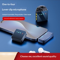 Microphone Lavalier Sans Fil H13 Carré Quatre-en-un avec Réduction du Bruit et Réponse en Fréquence de 20Hz-20KHz