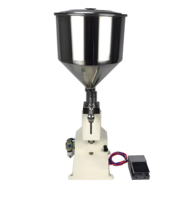 Petite machine de remplissage pneumatique économique de liquide et de crème de haute qualité avec pédale (1-20ml, 5-50ml, 10-100ml)