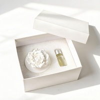 Diffuseur d'huiles essentielles en céramique, parfumé aux fleurs, en porcelaine, fait main, pour l'aromathérapie à domicile, désodorisant d'ambiance