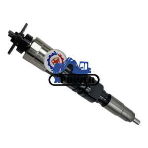 Injecteur de carburant XPower neuf 095000-6470 RE546777 Noir/Argent pour moteur 6090 9.0L d'excavatrice sur chenilles avec garantie de 6 mois - Product Image 2
