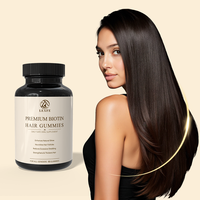 Bonbons gommeux à la biotine haute puissance pour la croissance des cheveux, complément alimentaire beauté pour le métabolisme naturel des cheveux et de la peau, soin capillaire