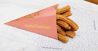 Frites à emporter biodégradables écologiques, œufs, gaufres, crêpes, support de Churros, cône avec Sauce