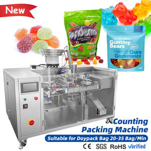 <span class=keywords><strong>Machine</strong></span> d'emballage automatique de sachets préformés pour bonbons gélifiés avec plaque vibrante, <span class=keywords><strong>machine</strong></span> de comptage et d'emballage de bonbons mous - Product Image 1