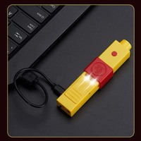 Briquet électronique rechargeable par USB exclusif, nouveau briquet à bobine pour feux d'artifice et pétards, au design classique