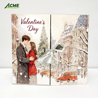 Boîte de calendrier de l'avent romantique, emballage cadeau, calendrier de l'avent personnalisé pour la Saint-Valentin