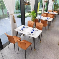 Ensemble table et chaises pour café, restaurant, mobilier commercial en métal, personnalisation possible