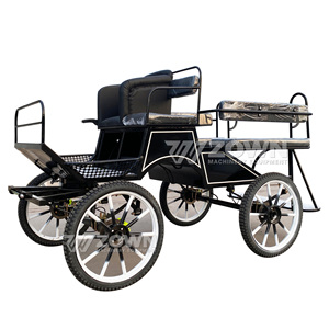 Carro de entrenamiento ecuestre popular para turismo, para maratones de caballos, con tracción de poni - Product Image 2