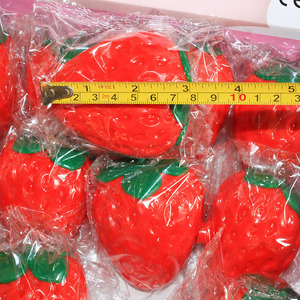 Cute Strawberry Shape Mini Squishy Ball Soft Silicone TPR Squeeze <b>Toy</b> Stress Relief Anti-Anxiety Decompression <b>Toy</b> 5-7 Years - Product Image 3