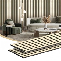 Panneaux acoustiques en MDF pour chambre à coucher, entrepôt, salon extérieur - Panneaux muraux flexibles imperméables, design 3D