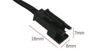 Cable de Extensión Universal de 2 Pines Macho/Hembra SM2.54-2P Compatible con Cable EL de Plástico de 1 Metro y 2 Metros, Cinta de Panel EL de Calidad - Product Image 4