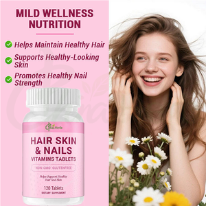Tabletas Multivitamínicas para Piel, <span class=keywords><strong>Cabello</strong></span> <span class=keywords><strong>y</strong></span> <span class=keywords><strong>Uñas</strong></span> China-Herb OEM, Suplemento de Belleza Natural, Colágeno, <span class=keywords><strong>Vitaminas</strong></span> para Piel, <span class=keywords><strong>Cabello</strong></span> <span class=keywords><strong>y</strong></span> <span class=keywords><strong>Uñas</strong></span> - Product Image 2