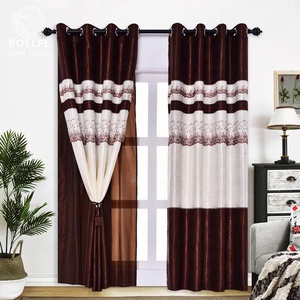 Mới Đơn Giản Và Thanh Lịch Doanh Màu Rắn Của Rèm Jacquard Lạ Mắt Để Có Thêu Đẹp - Product Image 5